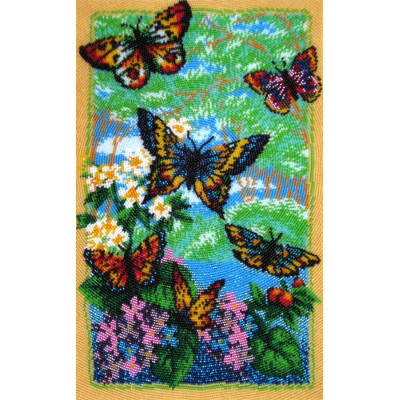 Пурхаючі метелики |  арт. 110 | Набір для вишивки бісером