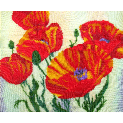 Сонячні маки |  арт. 219 | Набір для вишивки бісером