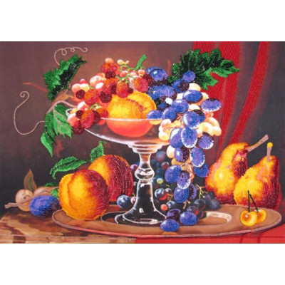 Натюрморт з персиками |  арт. 223 | Набір для вишивки бісером