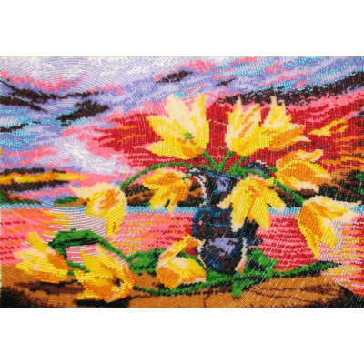 Жовті тюльпани |  арт. 234 | Набір для вишивки бісером