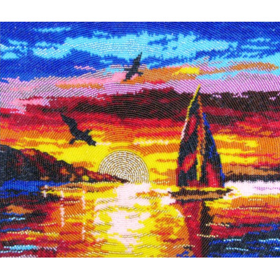 Захід сонця на морі |  арт. 308 | Набір для вишивки бісером