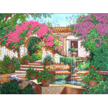 Дворик з фонтаном