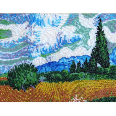 Поле з кипарисами |  арт. 335 | Набір для вишивки бісером