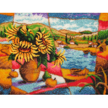 Сільский пейзаж. Соняшники