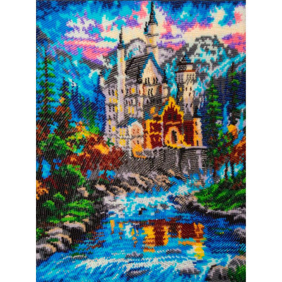 Замок біля річки |  арт. 390 | Набір для вишивки бісером