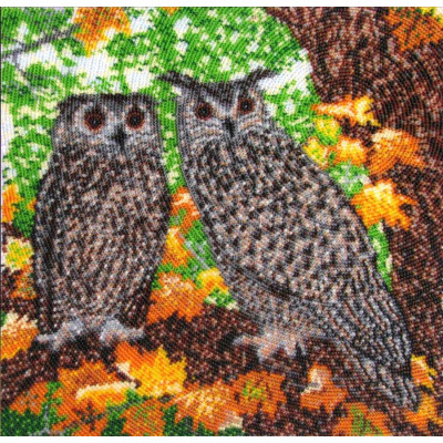 Сови |  арт. 512 | Набір для вишивки бісером