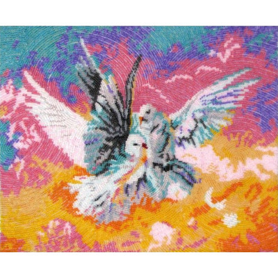 Голубки |  арт. 522 | Набір для вишивки бісером