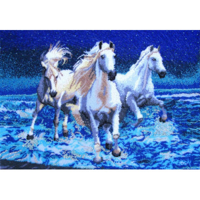 Біла трійка |  арт. 576 | Набір для вишивки бісером