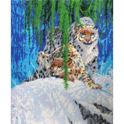 Сніжні барси |  арт. 587 | Набір для вишивки бісером