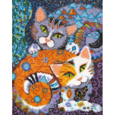 Кішки |  арт. 617 | Набір для вишивки бісером