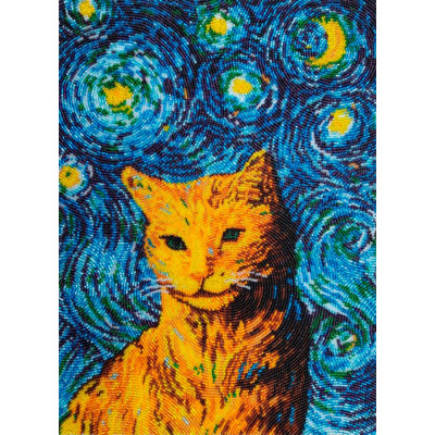 Зоряний кіт |  арт. 640 | Набір для вишивки бісером