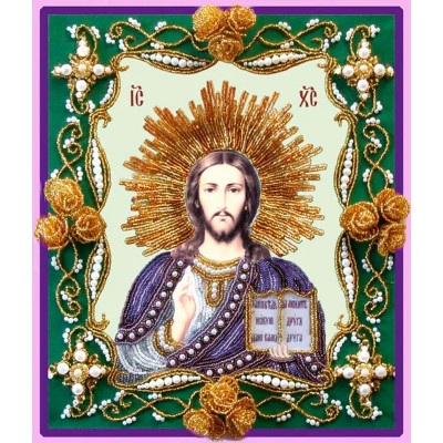 Христос "Золоті троянди" |  арт. БП-146 | Набір для вишивки бісером