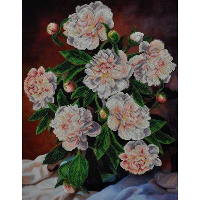Букет півонії |  арт. P-103 | Набір для вишивки бісером