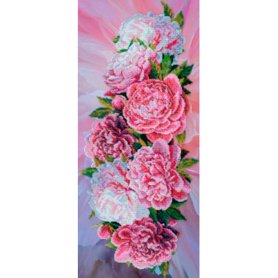 Рожеві півонії |  арт. P-195 | Набір для вишивки бісером