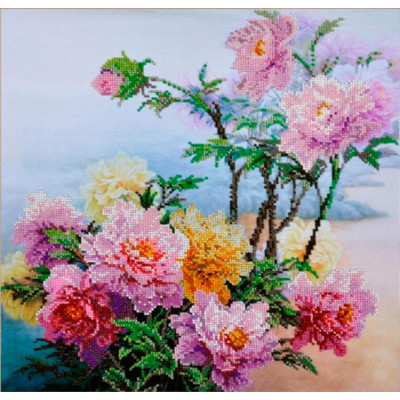 Китайські півонії |  арт. P-210 | Набір для вишивки бісером