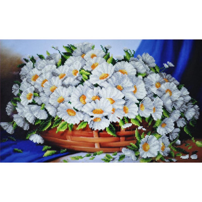 Ромашковий кошик |  арт. P-259 | Набір для вишивки бісером
