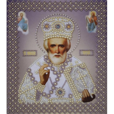 Ікона св. Миколи Чудотворця (срібло) |  арт. P-269 | Набір для вишивки бісером