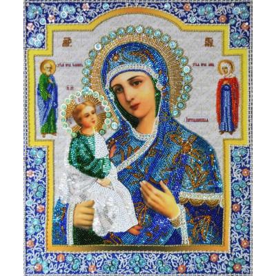 Ікона Богородиці Єрусалимська | арт. P-291 | Набір для вишивки бісером Ікона Богородиці Єрусалимська | арт. P-291 | Набір для вишивки бісером