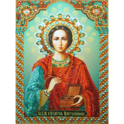 Ікона Святий цілитель Пантелеймон |  арт. P-296 | Набір для вишивки бісером