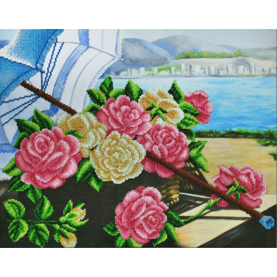 Троянди на березі |  арт. P-306 | Набір для вишивки бісером