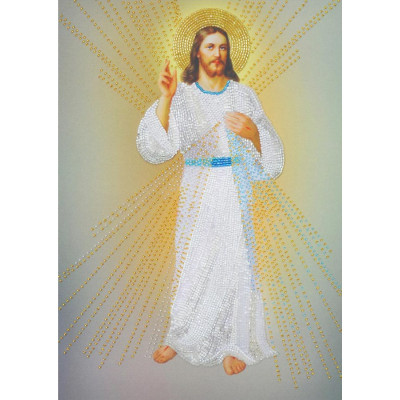 Ікона Ісусе, уповаю на Тебе |  арт. P-307 | Набір для вишивки бісером