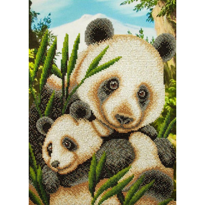 Панди-милашки | арт. Р-340 | Набір для вишивки бісером Панди-милашки | арт. Р-340 | Набір для вишивки бісером