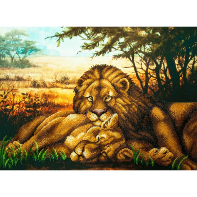Левова ніжність |  арт. Р-346 | Набір для вишивки бісером