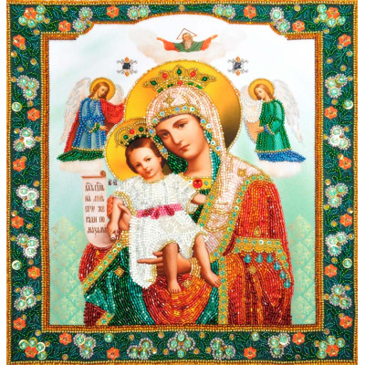 Ікона Божої Матері Гідно є |  арт. Р-353 | Набір для вишивки бісером