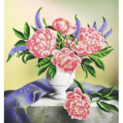 Півонії на столі |  арт. Р-355 | Набір для вишивки бісером