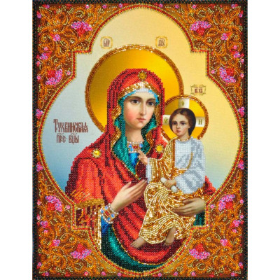Тихвінська ікона Божої Матері |  арт. Р-377 | Набір для вишивки бісером