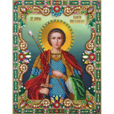 Ікона Святий великомученик Георгій Побідоносець |  арт. Р-400 | Набір для вишивки бісером