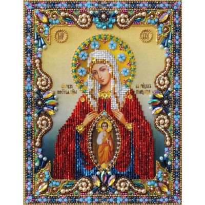 Ікона Божої Матері Помічниця в пологах |  арт. Р-401 | Набір для вишивки бісером