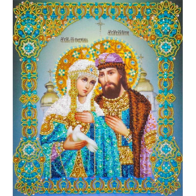 Ікона Святі Петро і Февронія |  арт. Р-406 | Набір для вишивки бісером