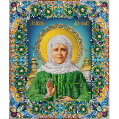 Ікона Свята Матрона Московська |  арт. Р-413 | Набір для вишивки бісером