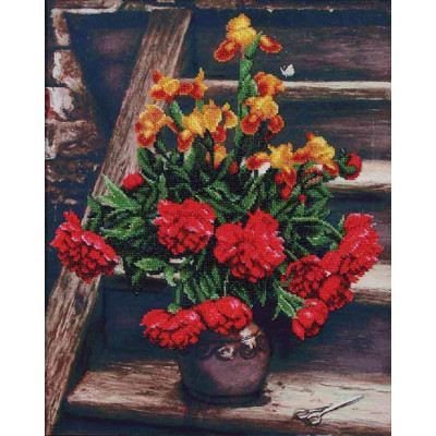 Дачний букет |  арт. Б-001 | Набір для вишивки бісером