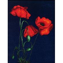 Яскраво-червоні макі (бісер)