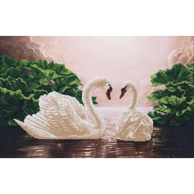 Лебедина вірність | арт. Б-056 | Набір для вишивки бісером Лебедина вірність | арт. Б-056 | Набір для вишивки бісером