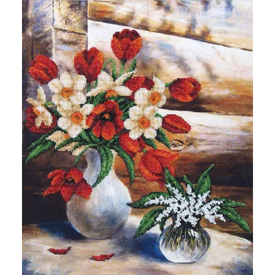 Травневі квіти |  арт. Б-070 | Набір для вишивки бісером