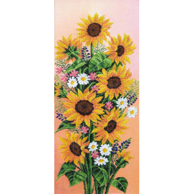 Натхнення Соняшники | арт. Б-132 | Набір для вишивки бісером Натхнення Соняшники | арт. Б-132 | Набір для вишивки бісером