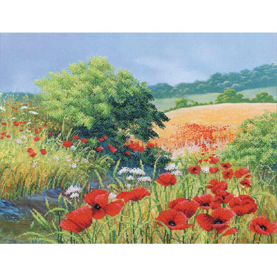 Макове поле |  арт. Б-190 | Набір для вишивки бісером