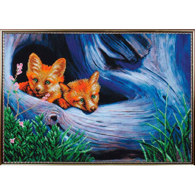 Руді шахрайки (лисиці) |  арт. Б-212 | Набір для вишивки бісером