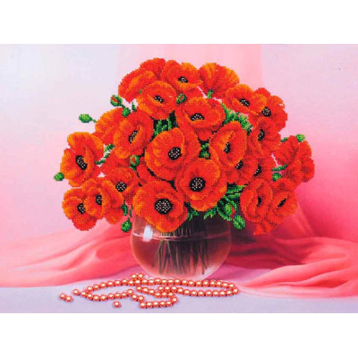 Настрій Макі |  арт. Б-232 | Набір для вишивки бісером