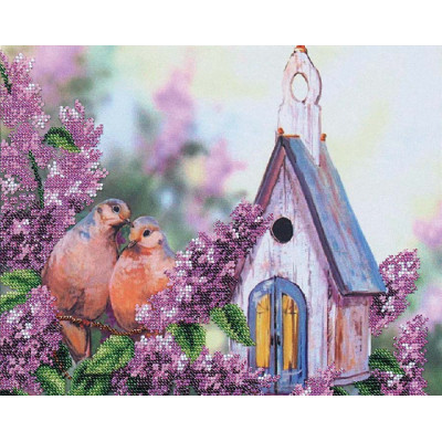 Дикі голуби |  арт. Б-332 | Набір для вишивки бісером