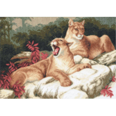 Леви на каміннях |  арт. М-18 | Набір для вишивки хрестиком