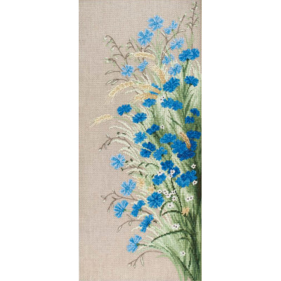 Польові волошки | арт. М-279 | Набір для вишивки хрестиком Польові волошки | арт. М-279 | Набір для вишивки хрестиком