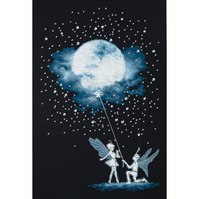 Побачення під місяцем |  арт. М-309 | Набір у змішаной техніці