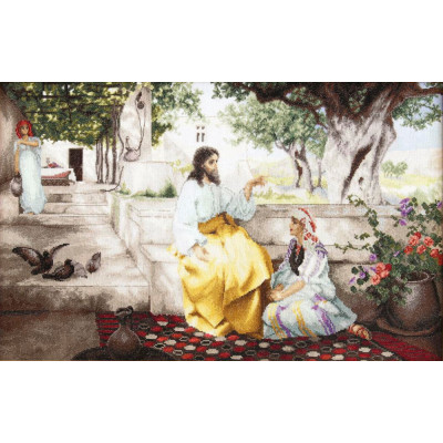 Христос у Марфи  та Марії |  арт. М-314 | Набір для вишивки хрестиком