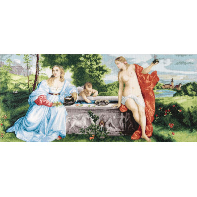 Любов небесна і Любов земна |  арт. М-407 | Набір для вишивки хрестиком