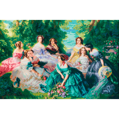 Імператриця Євгенія в оточенні фрейлін |  арт. М-432 | Набір для вишивки хрестиком