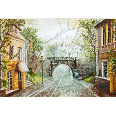 Міст побачень | арт. РК-076 | Набір для вишивки хрестиком Міст побачень | арт. РК-076 | Набір для вишивки хрестиком